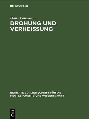 cover image of Drohung und Verheißung